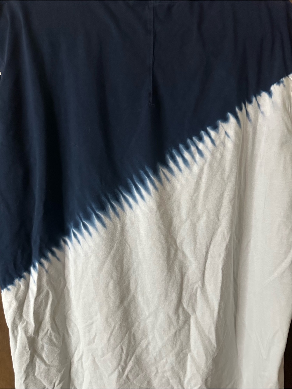 Lululemon LA All Yours Cut-Out Cold Shoulder Diagonal Navy Tie Dye Tee Sz 12 - Picture 8 of 9